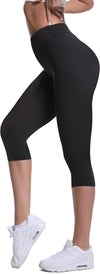 Buttery Soft High Waisted Capri Leggings for Women - Tummy Control, No See Through, Workout Yoga Pants